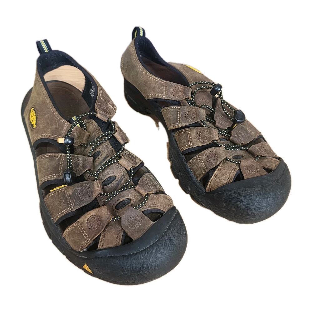 Keen Newport Leather Sandal Bison Brown Men's Hiking Outdoor Waterproof 11.5